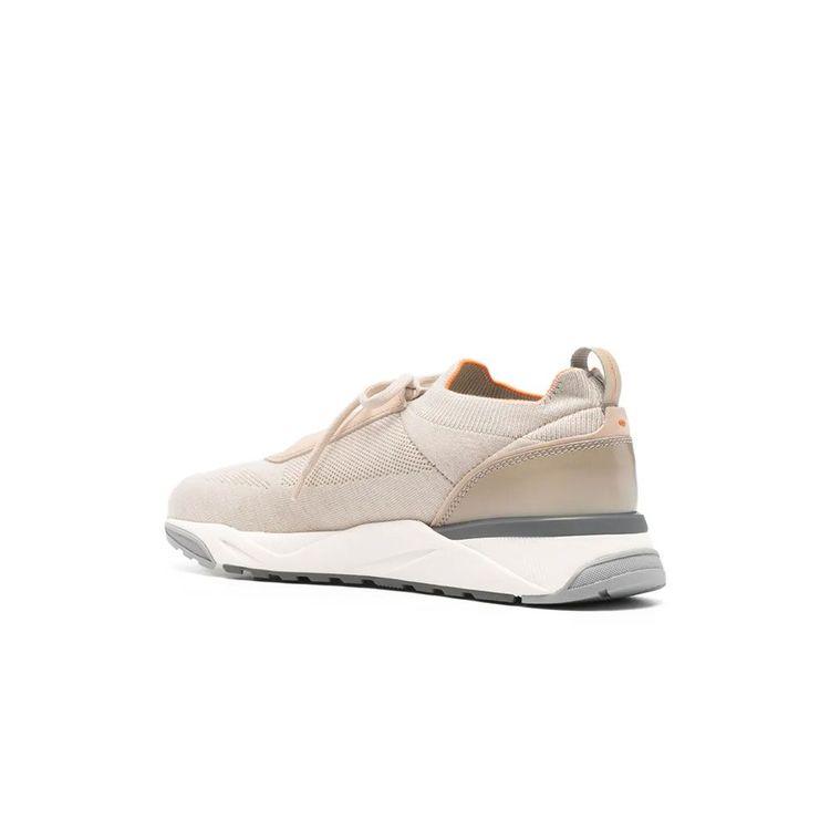 SANTONI bež muške patike sa narandžastim obodom