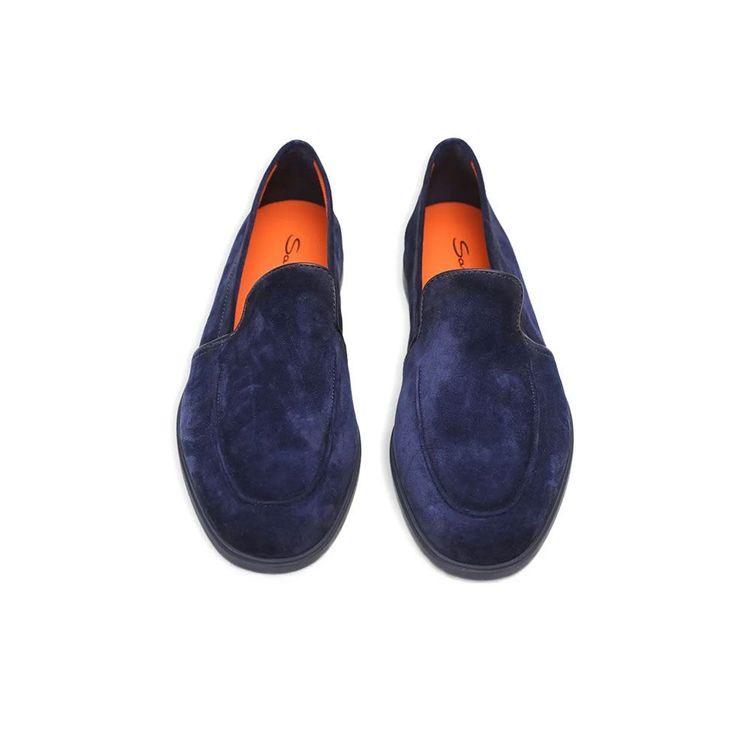 SANTONI teget muške cipele od antilopa