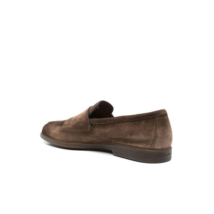 SANTONI braon muške cipele sa dvije kopče
