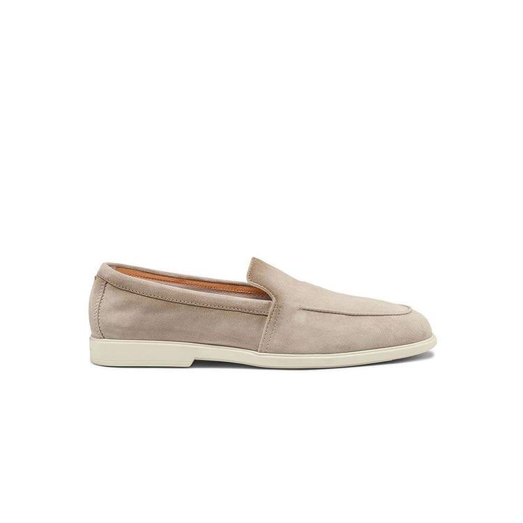 SANTONI bež muške cipele od antilopa