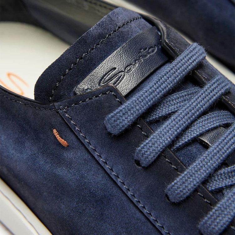 SANTONI teget muške patike od antilopa