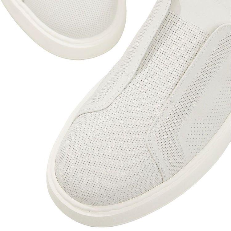 SANTONI bijele muške patike slip-on