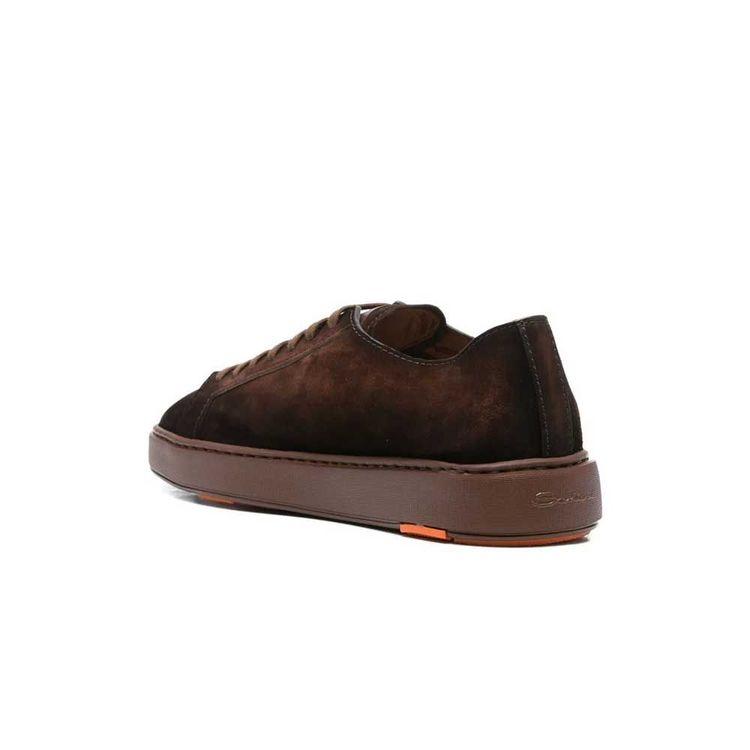 SANTONI tamno braon muške patike od antilopa