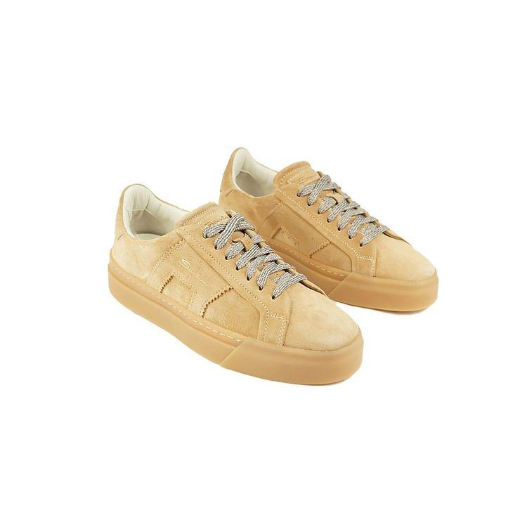 SANTONI Double Buckle tamno bež ženske patike