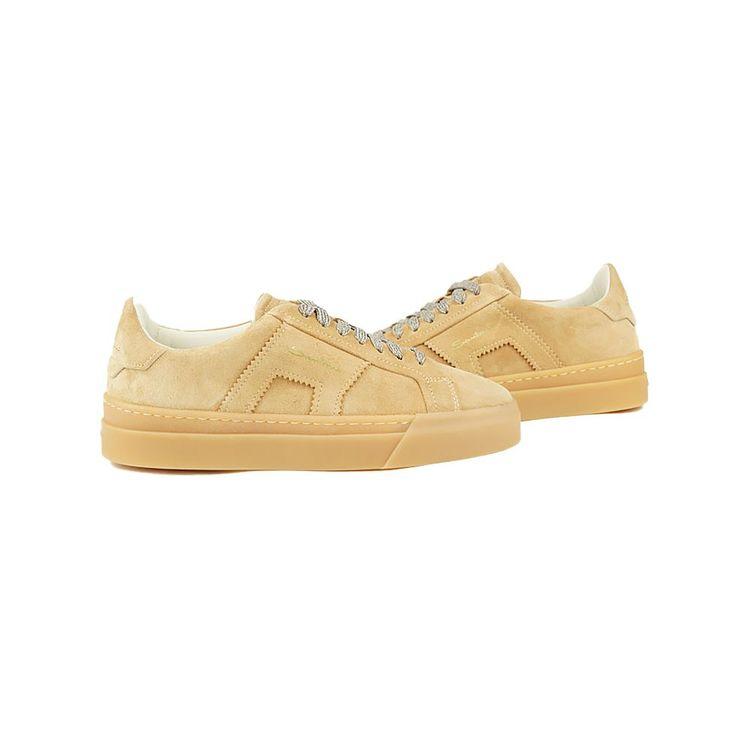 SANTONI Double Buckle tamno bež ženske patike
