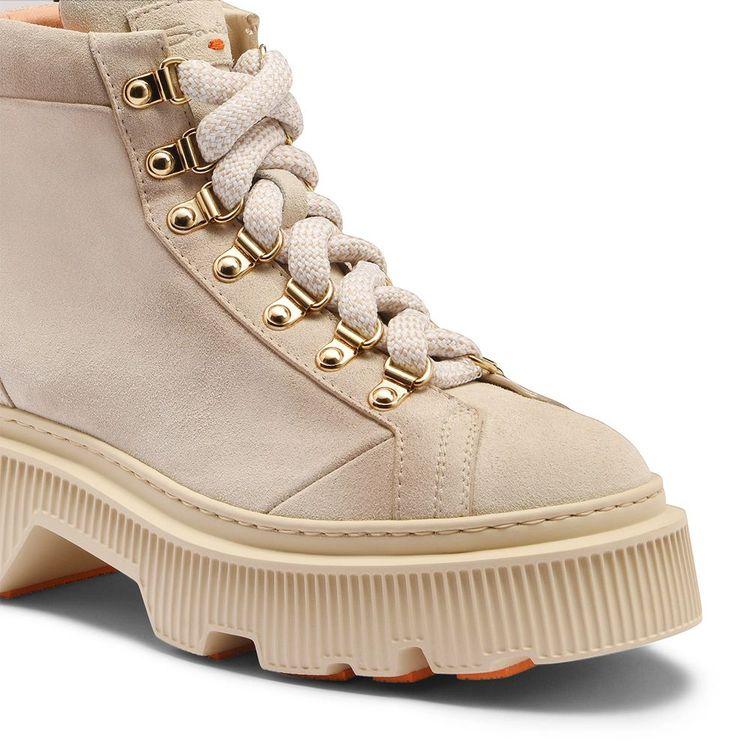 SANTONI bež ženske polučizme od prevrnute kože