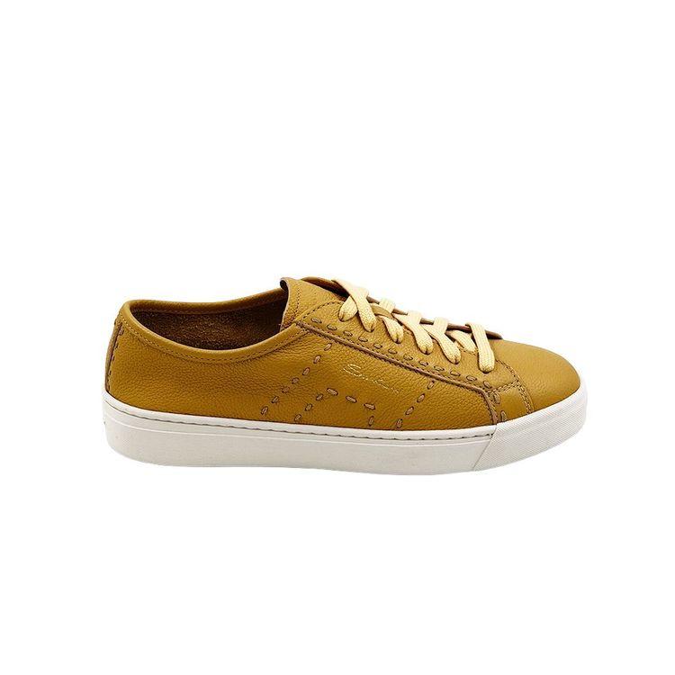 SANTONI Double Buckle žute ženske patike