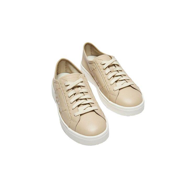 SANTONI Double Buckle bež ženske patike 