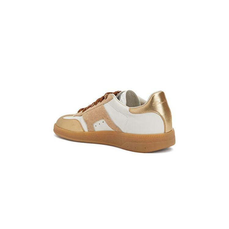 SANTONI Double Buckle Oly bijelo-zlatne ženske patike