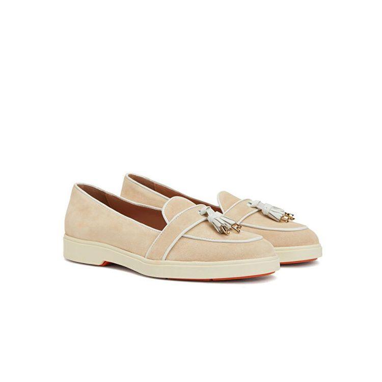 SANTONI svijetlo bež ženske mokasine