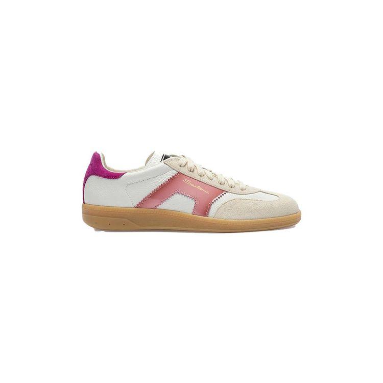 SANTONI Double Buckle Oly bijelo-roze ženske patike 