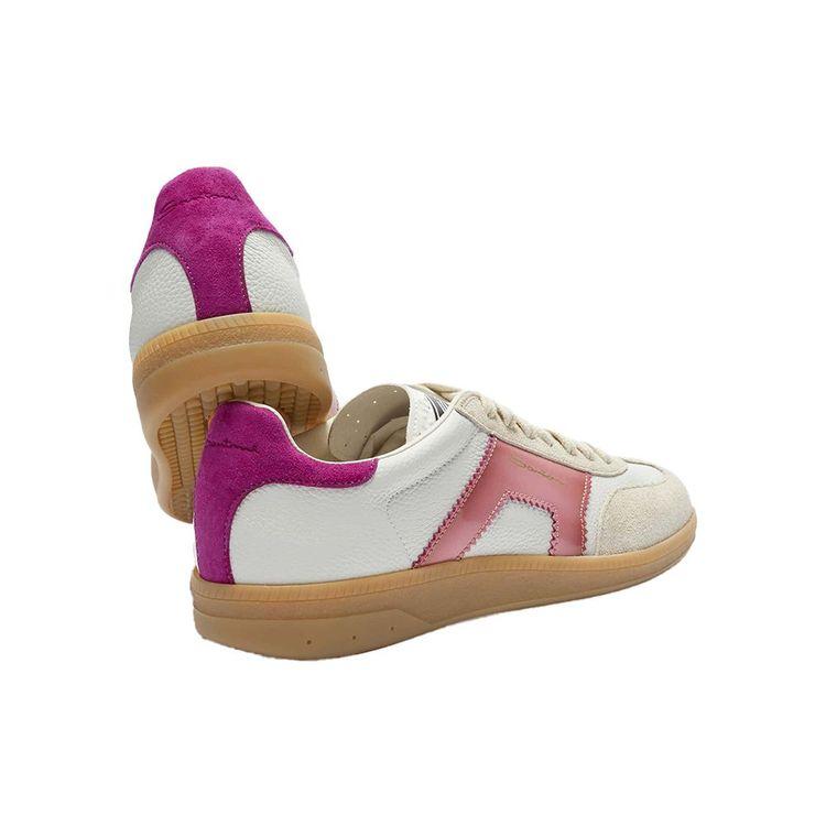 SANTONI Double Buckle Oly bijelo-roze ženske patike 