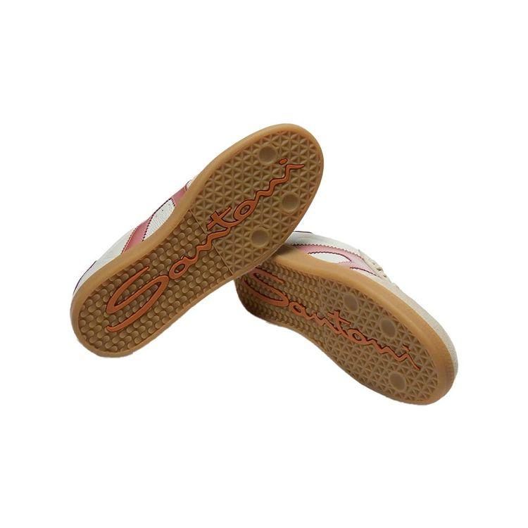 SANTONI Double Buckle Oly bijelo-roze ženske patike 