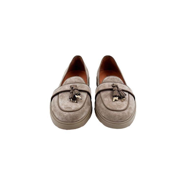 SANTONI tamno bež ženske mokasine