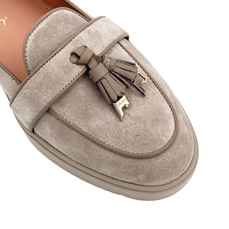 SANTONI tamno bež ženske mokasine