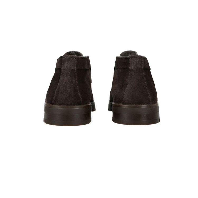 SANTONI tamno braon ženske cipele od prevrnute kože