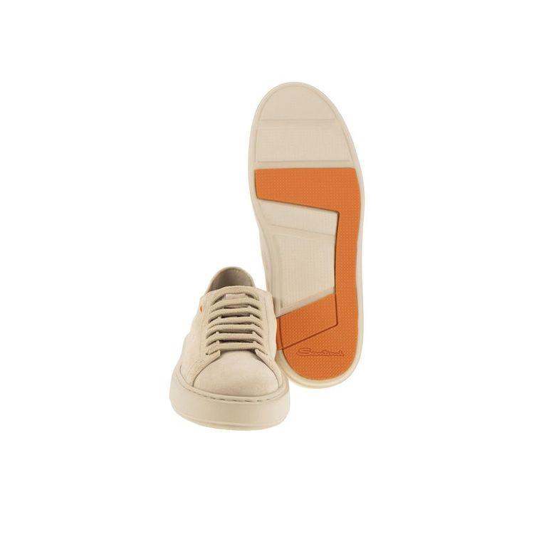 SANTONI svijetlo bež ženske patike od antilopa