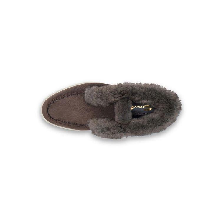 SANTONI braon ženske cipele sa zečijim krznom