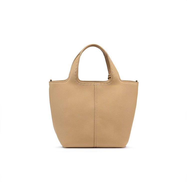 SANTONI tamno bež ženska tašna od rađene kože