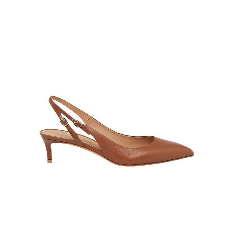 SANTONI braon ženske cipele sa otvorenom petom