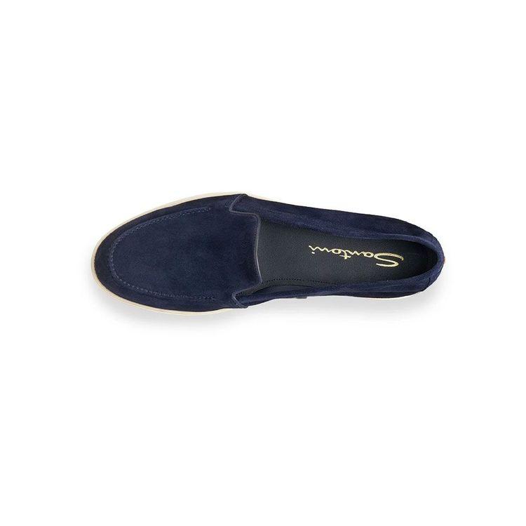 SANTONI teget ženske mokasine od antilopa