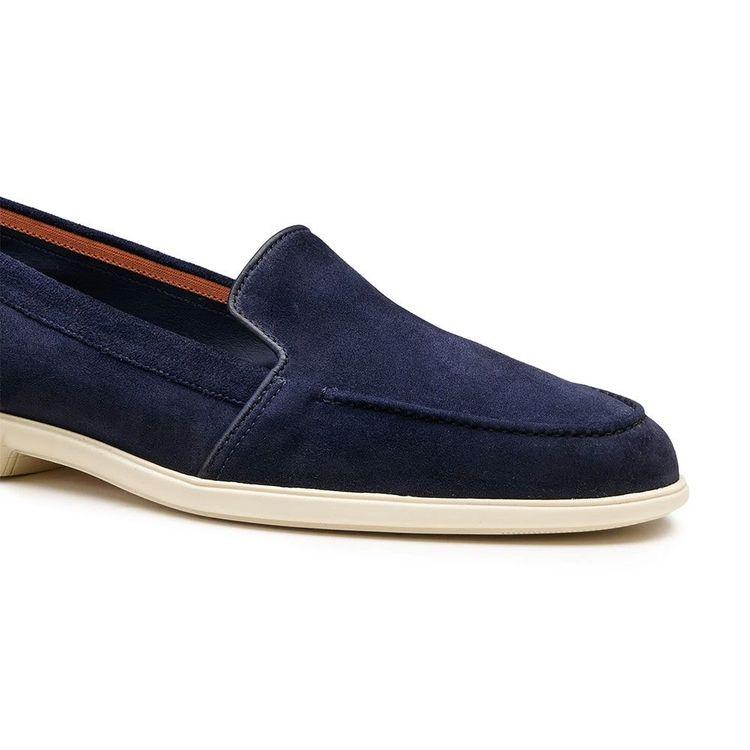 SANTONI teget ženske mokasine od antilopa