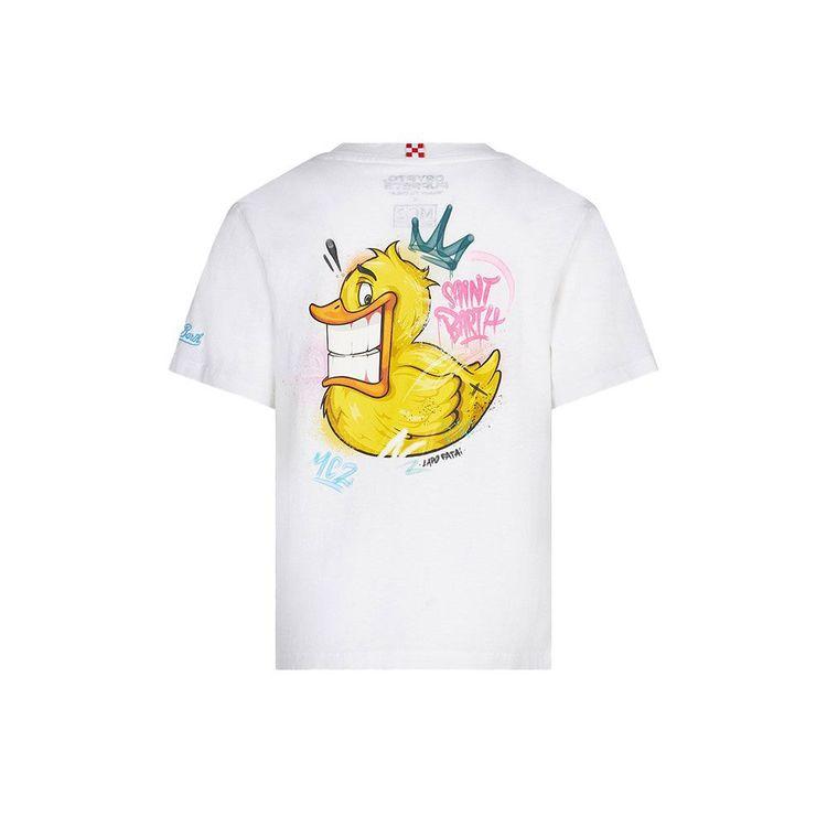 MC2 SAINT BARTH bijela dječija majica sa printom patka