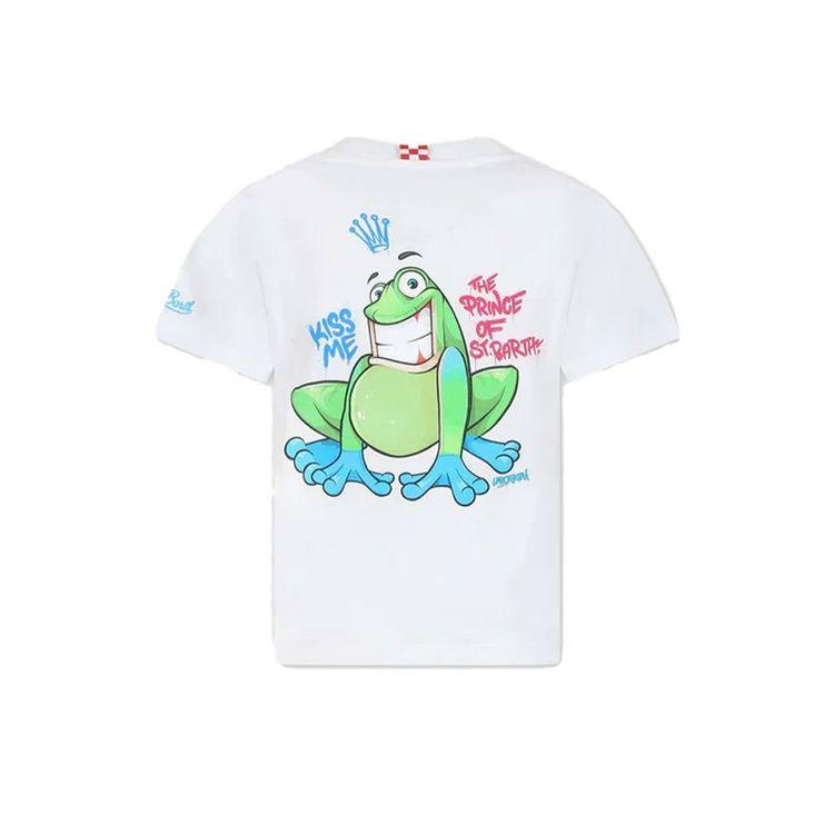 MC2 SAINT BARTH bijela dječija majica sa printom žabe