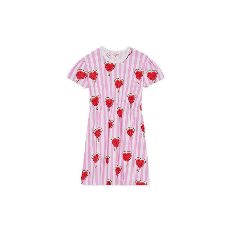 MC2 SAINT BARTH dječija haljina sa printom srca i lubenice