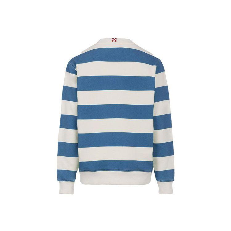 MC2 SAINT BARTH plavo-bijeli dječiji muški prugasti duks