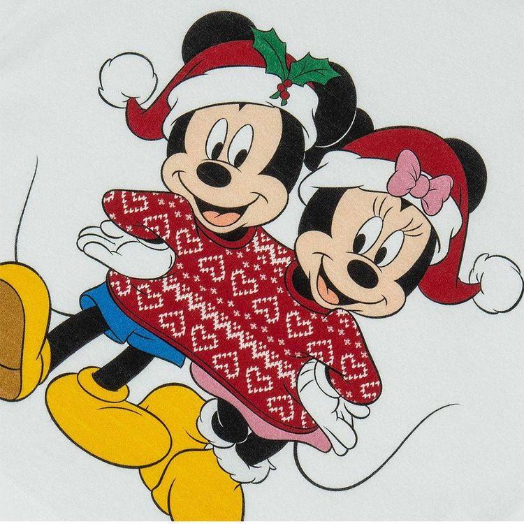 MC2 SAINT BARTH Mickey & Minnie bijela dječija majica 
