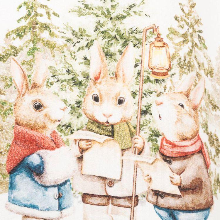 MC2 SAINT BARTH bijeli dječiji duks sa zečevima