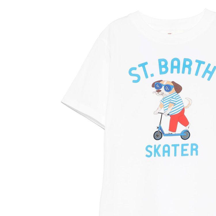 MC2 SAINT BARTH Skater bijela dječija majica