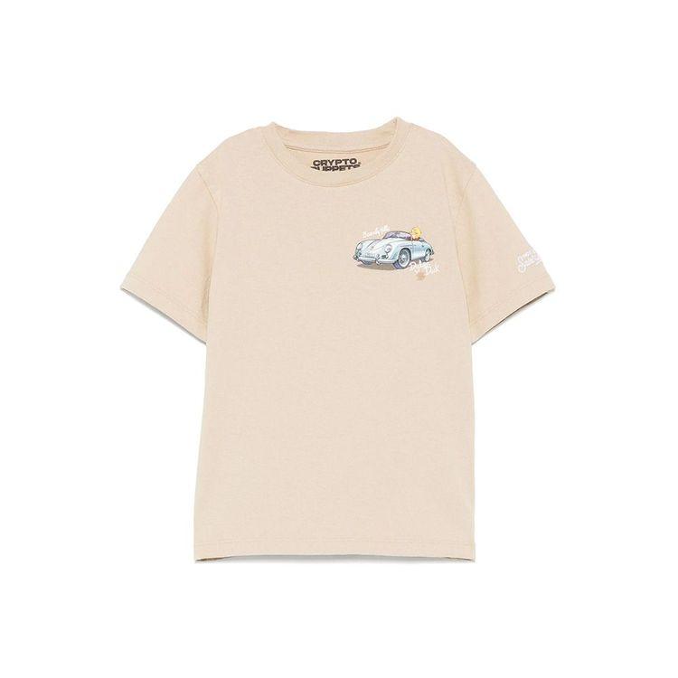 MC2 SAINT BARTH Crypto Puppetes' tamno bež dječija majica