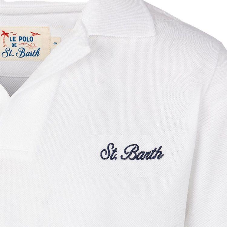 MC2 SAINT BARTH Charles Jr Polo bijela dječija muška majica 