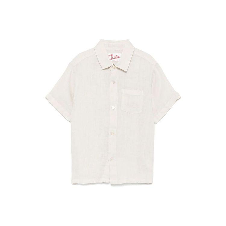 MC2 SAINT BARTH bijela dječija lanena košulja