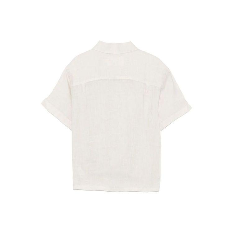 MC2 SAINT BARTH bijela dječija lanena košulja