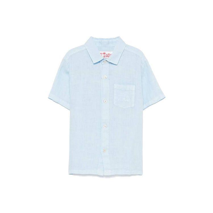 MC2 SAINT BARTH svijetlo plava dječija lanena košulja