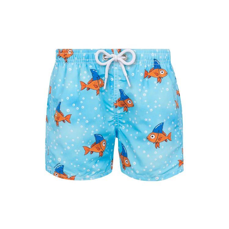 MC2 SAINT BARTH Fake Shark plavi dječiji šorts