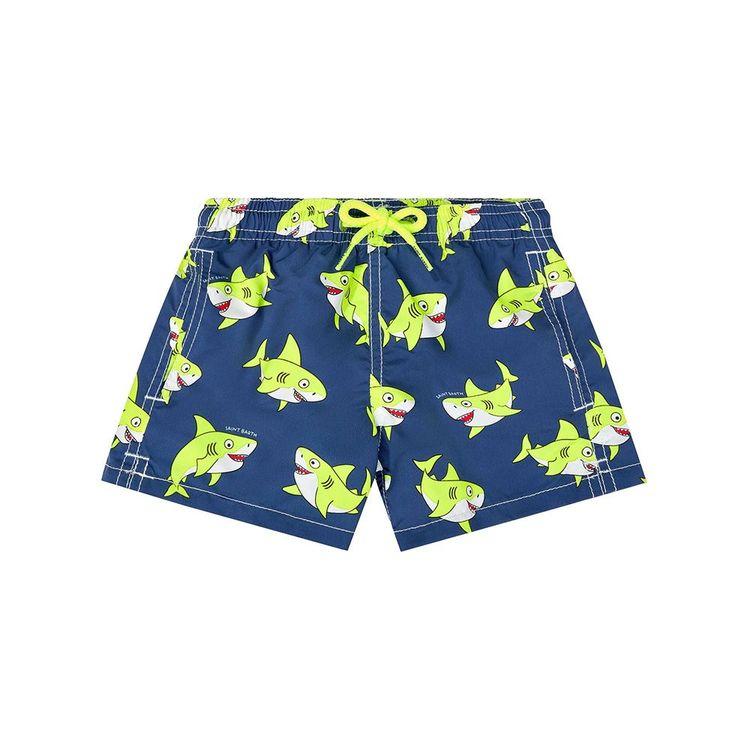 MC2 SAINT BARTH Fluo Shark teget dječiji šorts