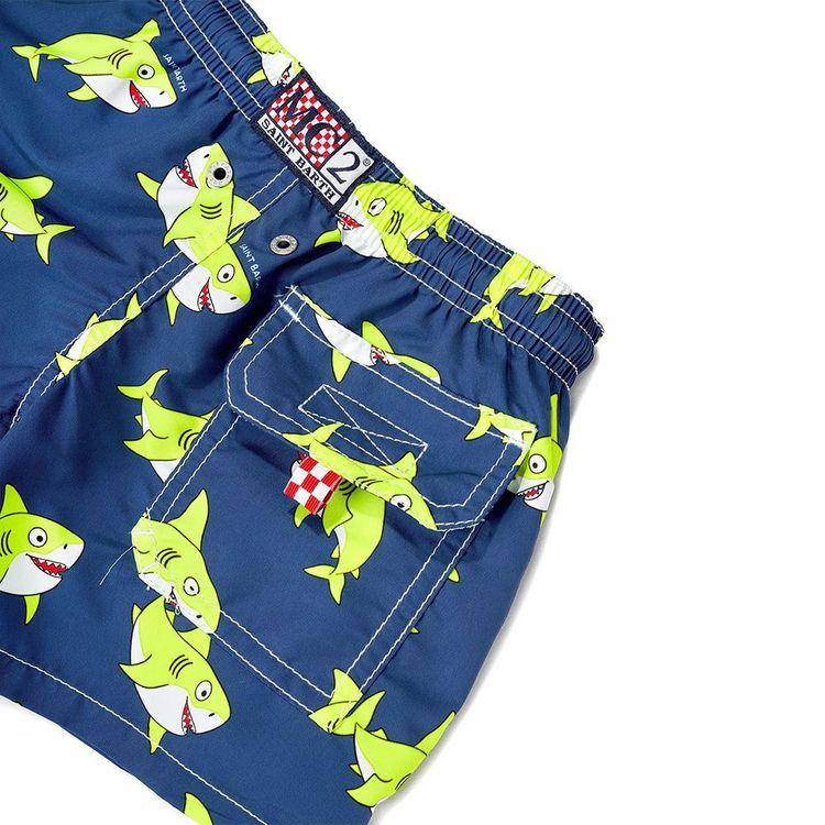MC2 SAINT BARTH Fluo Shark teget dječiji šorts