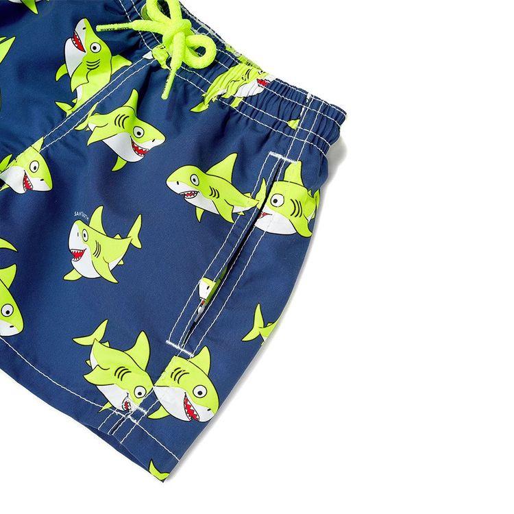 MC2 SAINT BARTH Fluo Shark teget dječiji šorts
