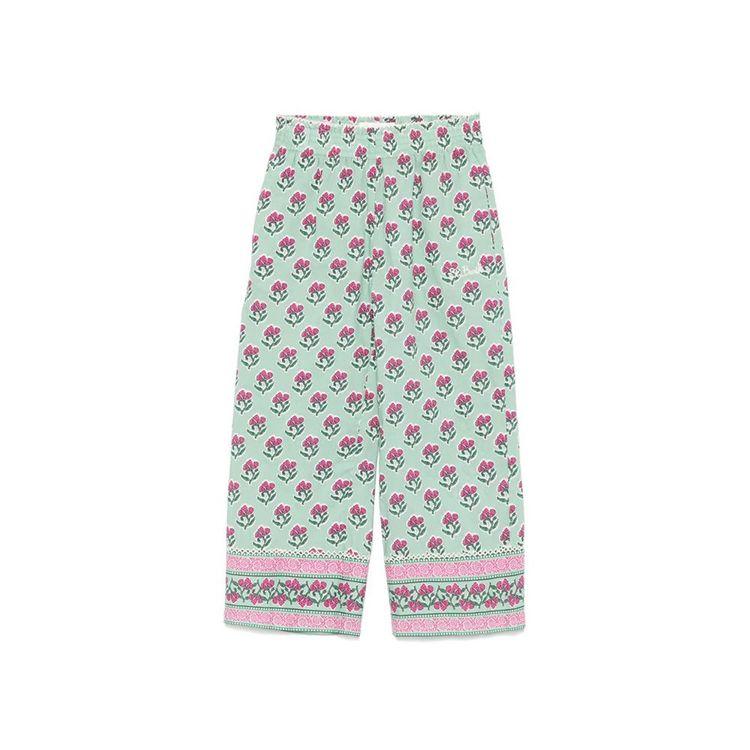 MC2 SAINT BARTH mint dječije pantalone sa cvjetnim paternom