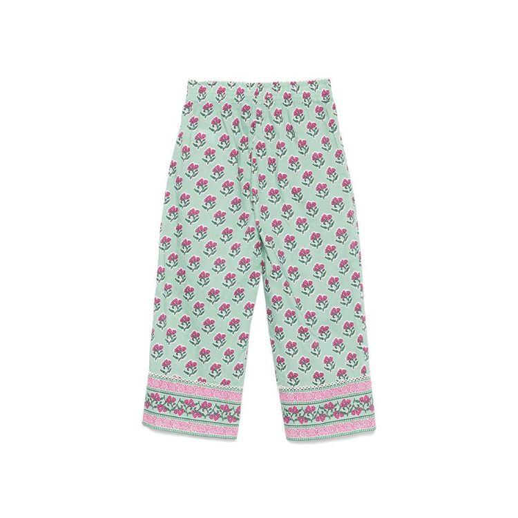 MC2 SAINT BARTH mint dječije pantalone sa cvjetnim paternom