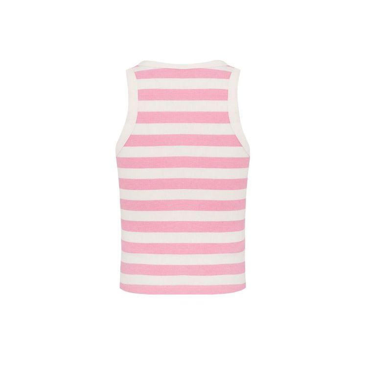 MC2 SAINT BARTH Beach Club bež dječija majica na roze pruge