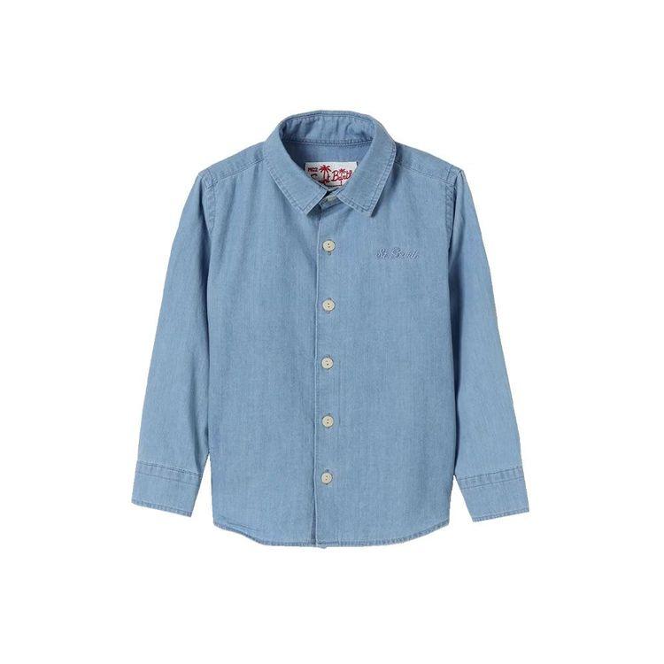 MC2 SAINT BARTH svijetli denim dječija muška košulja