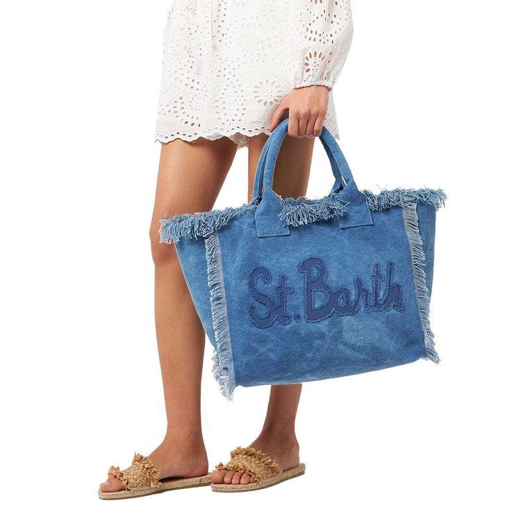 MC2 SAINT BARTH Vanity denim plava ženska torba