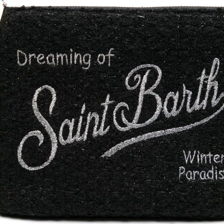 MC2 SAINT BARTH Parisienne Tweed crna ženska torba