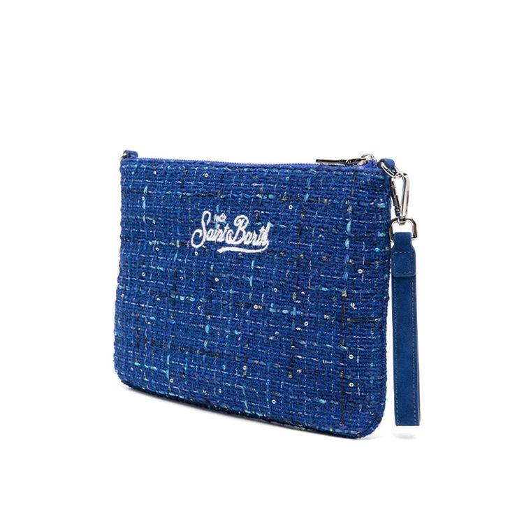 MC2 SAINT BARTH Parisienne Tweed plava ženska torba