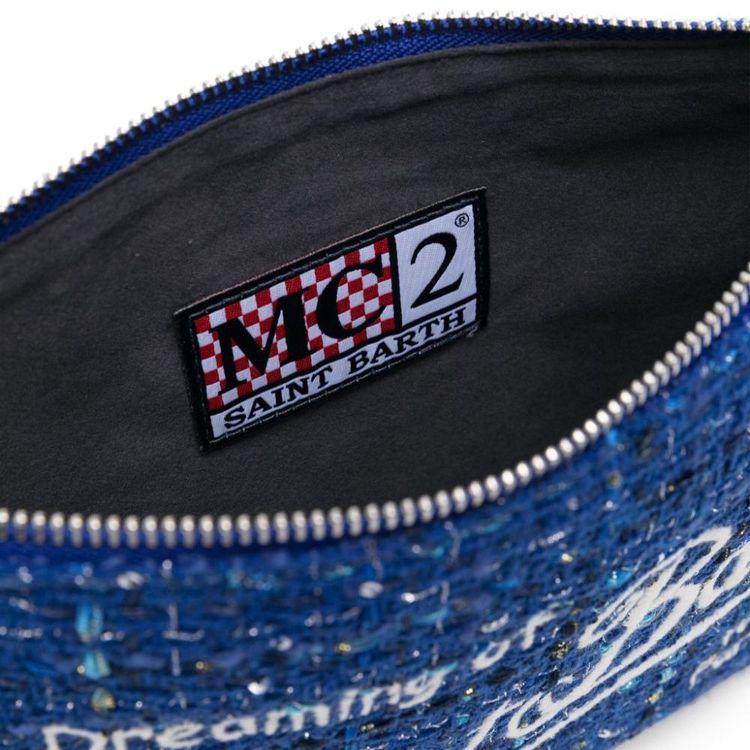 MC2 SAINT BARTH Parisienne Tweed plava ženska torba